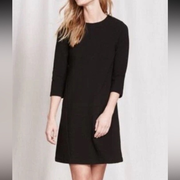 Boden Dresses & Skirts - Boden Ribbed Ottoman Shift Black Dress Sz US 8P